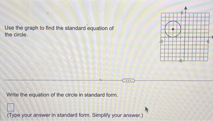 write the standard equation of each circle