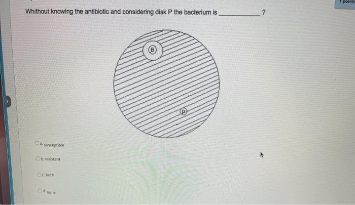 Solved point: Whithout knowing the antibiotic and | Chegg.com
