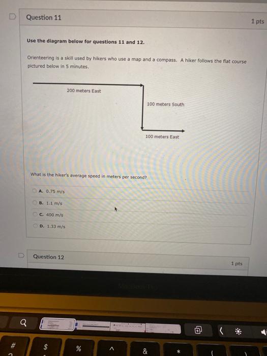 Solved Question 11 1 pts Use the diagram below for questions | Chegg.com