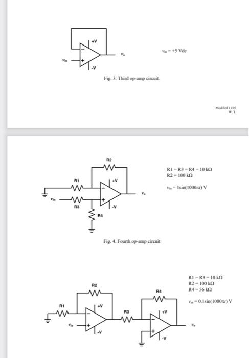 Solved 1. For circuits in Figs. 1 through 5 : (a) Write an | Chegg.com