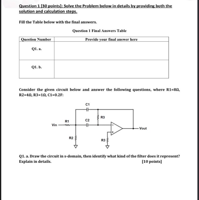 Solved Question 1 [30 points]: Solve the Problem below in | Chegg.com