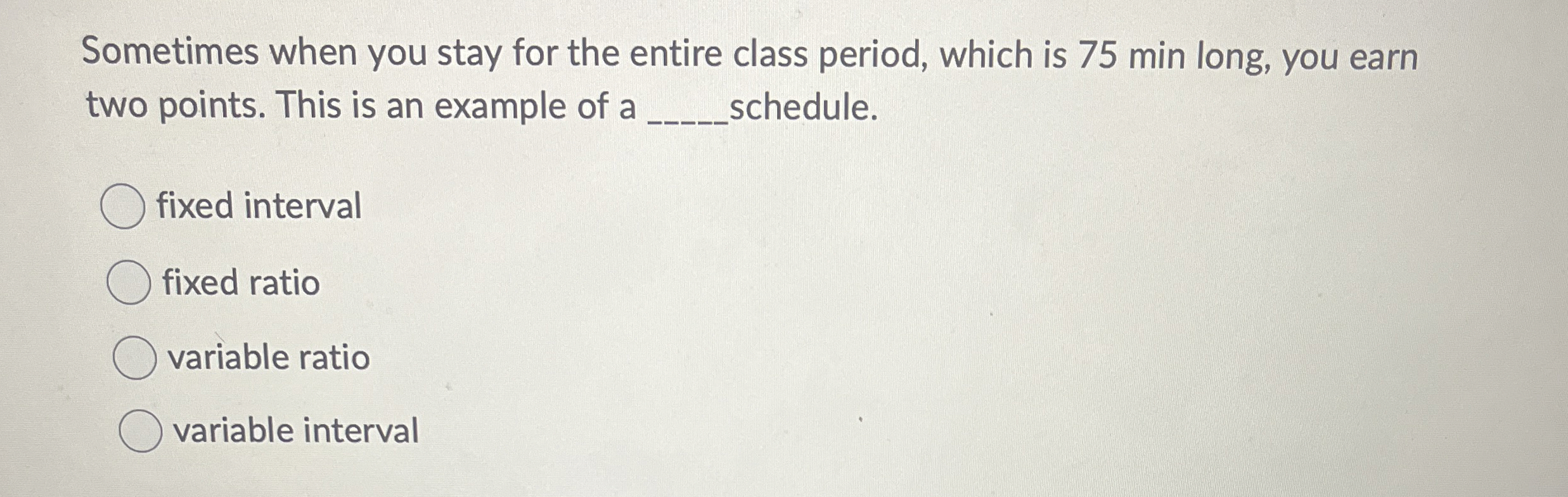 Solved Sometimes when you stay for the entire class period, | Chegg.com