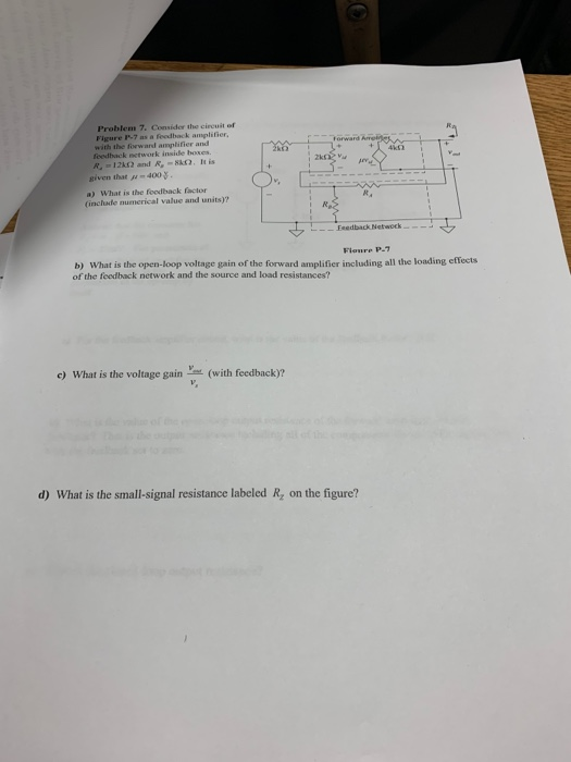 Solved Problem 7, Consider the circuit of Figure P-7 as a | Chegg.com
