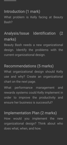 Solved Introduction 1 Mark What Problem Is Kelly Facing At Chegg Com