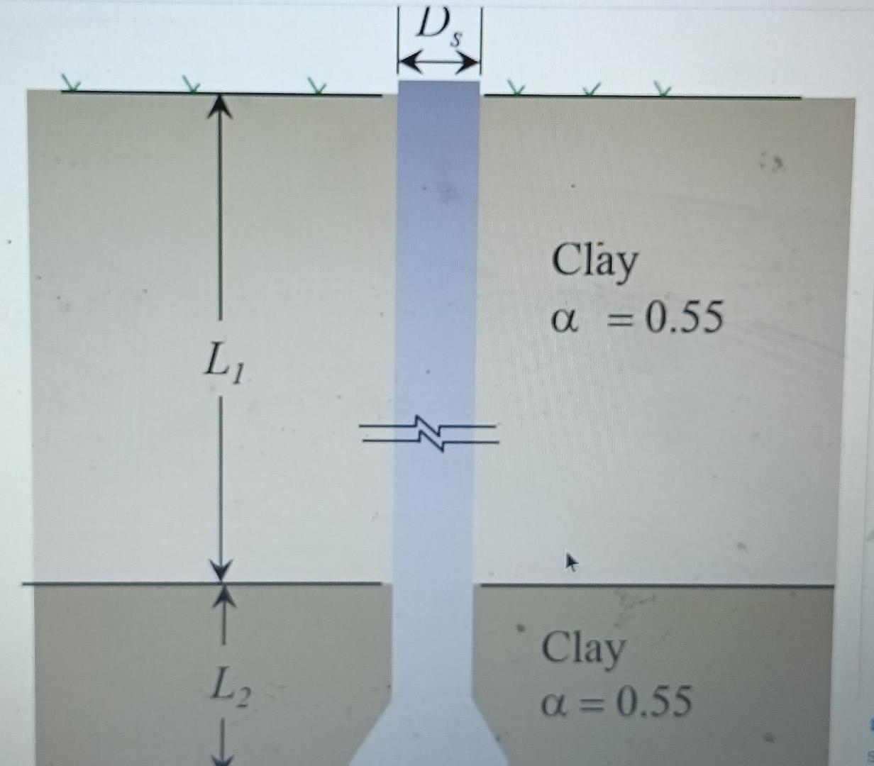 Solved A reinforced concrete drilled shaft, as shown below