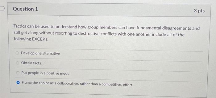 Solved Question 1 3 Pts Tactics Can Be Used To Understand | Chegg.com