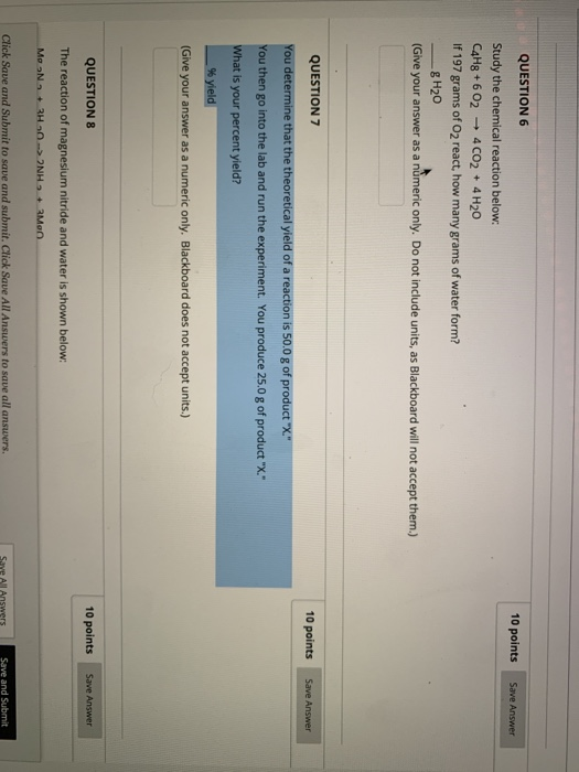 Solved QUESTION 6 10 points Save Answer Study the chemical | Chegg.com