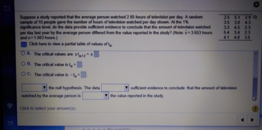 Solved Suppose a study reported that the average person | Chegg.com