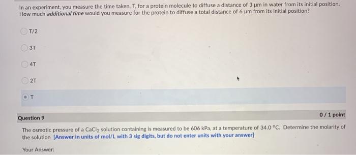 Measure Distance On Water Solved In An Experiment, You Measure The Time Taken, T. For | Chegg.com