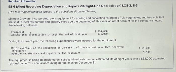 Solved Record the expenditure for the major overhaul of the | Chegg.com