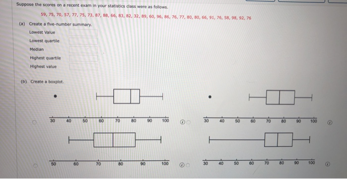 Solved Suppose the scores on a recent exam in your | Chegg.com