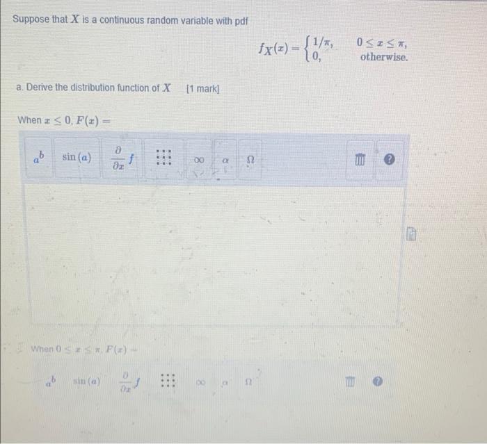 Solved Suppose that X is a continuous random variable with | Chegg.com