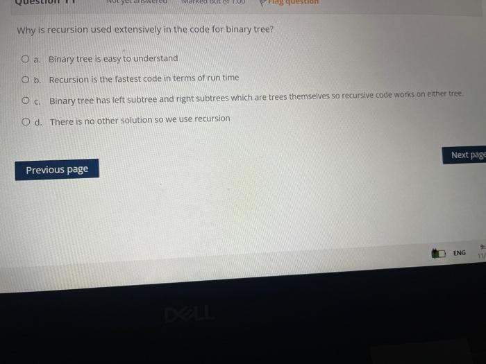 Solved Given the following binary search tree, which of the | Chegg.com