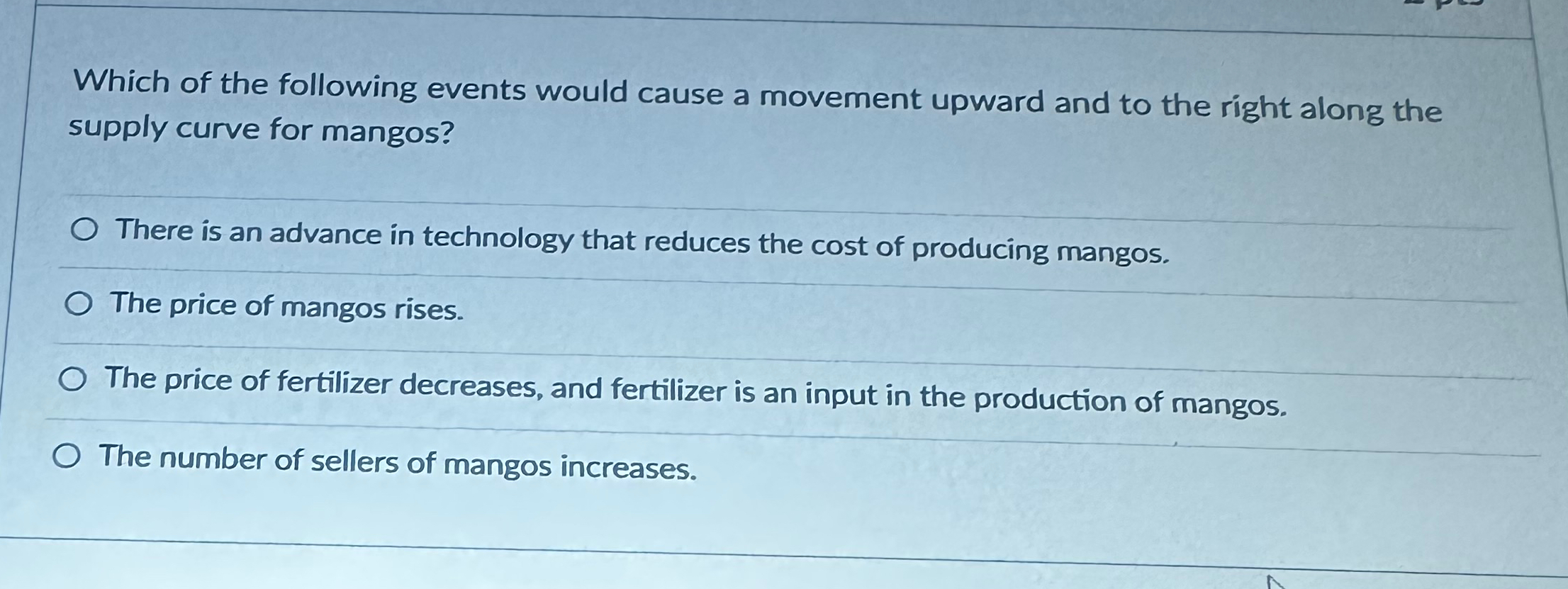 Solved Which of the following events would cause a movement | Chegg.com