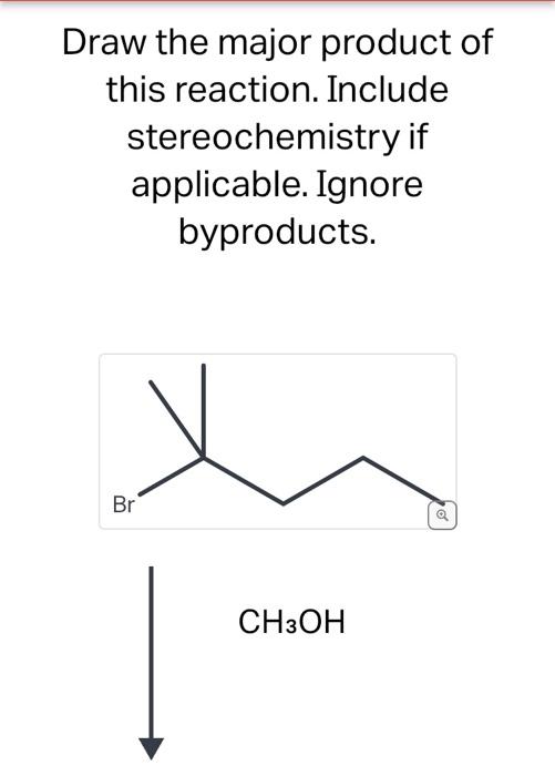 Solved Draw The Major Product Of This Reaction. Include 