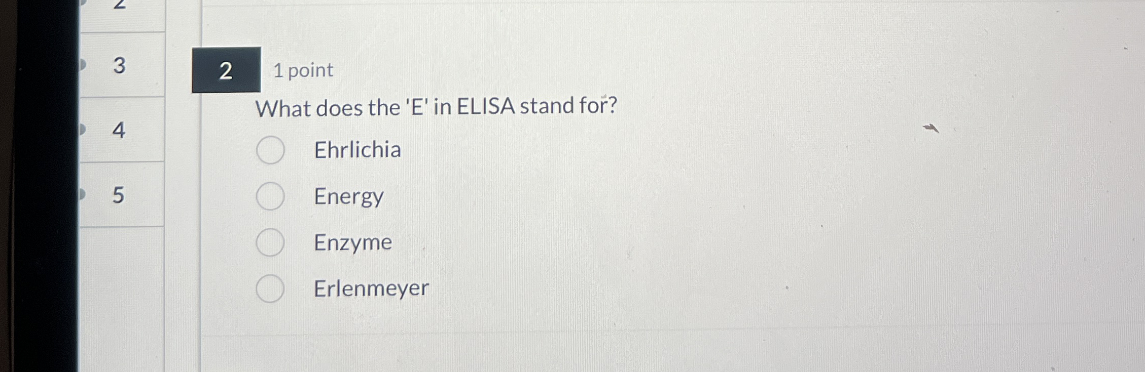 Solved What does the 'E' ﻿in ELISA stand