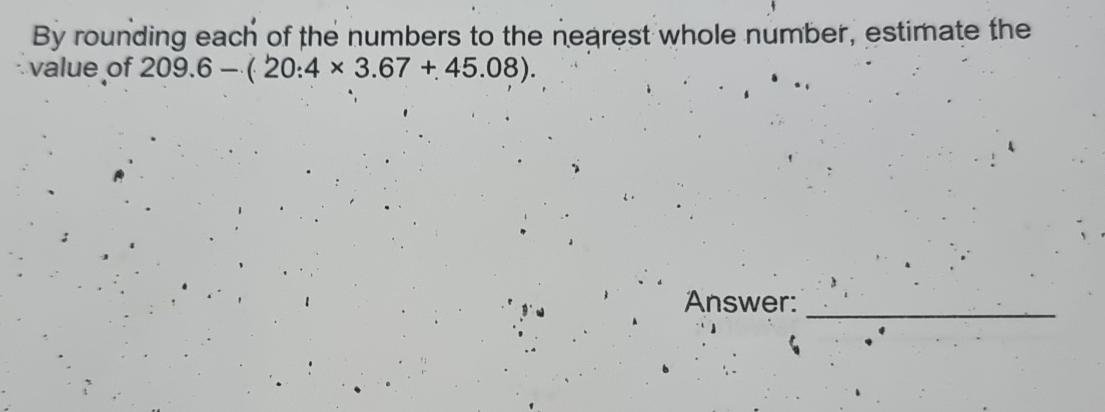 Solved By Rounding Each Of The Numbers To The Nearest Whole Chegg Solved By Rounding Each Of The Numbers To The Nearest Whole Chegg