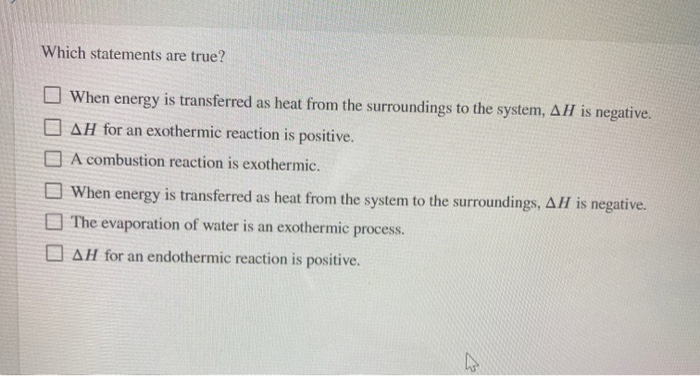 Which Statement Is Not True About Energy Metabolism Solved Which statements are true? When energy is transferred | Chegg.com
