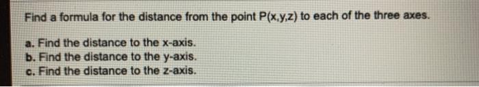 Solved Find a formula for the distance from the point | Chegg.com