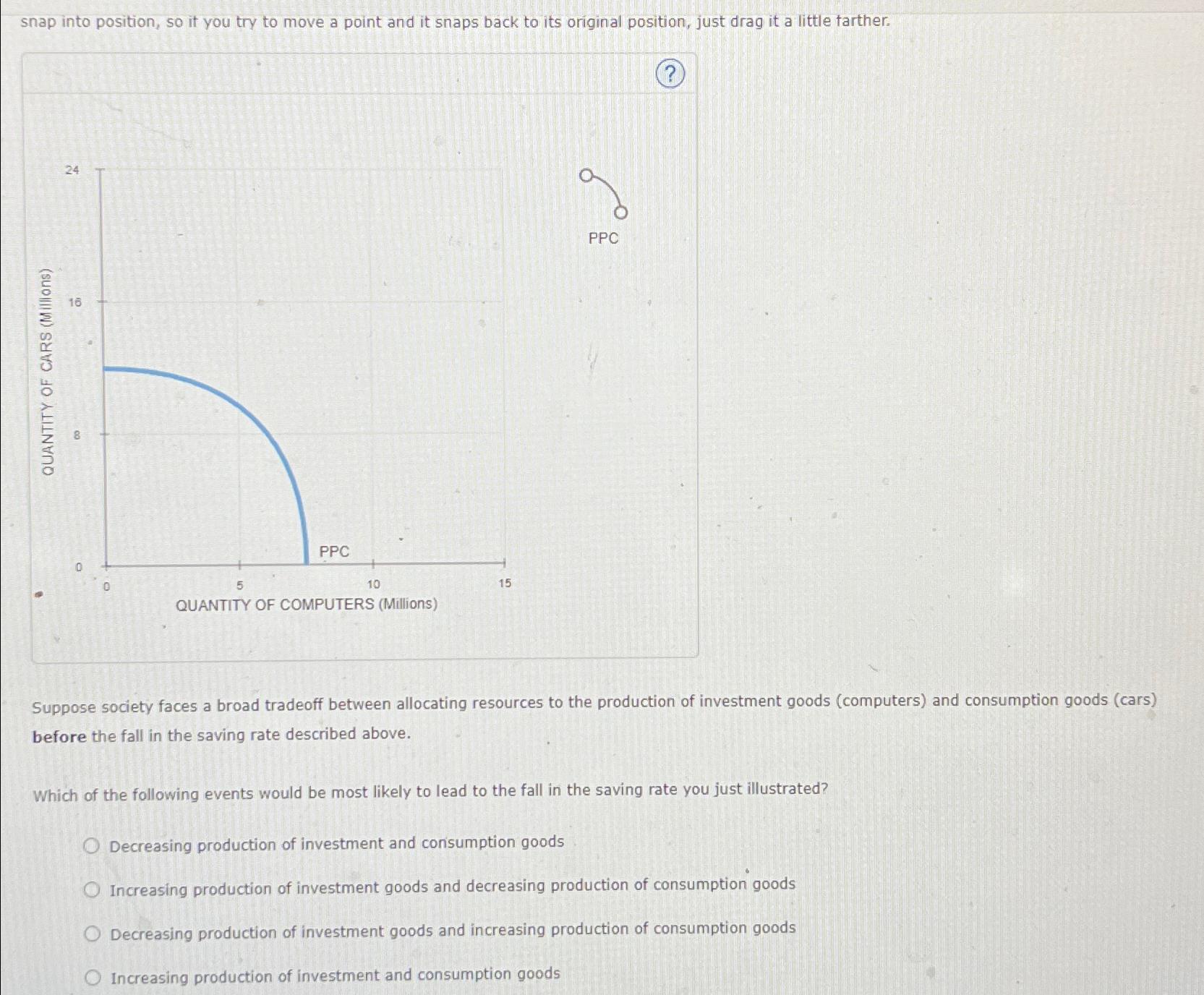 Solved snap into position, so it you try to move a point and | Chegg.com