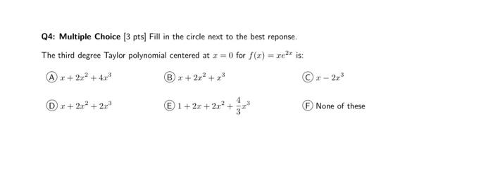 Solved 25: True Or False [2 Pts Each] Determine Whether Each | Chegg.com