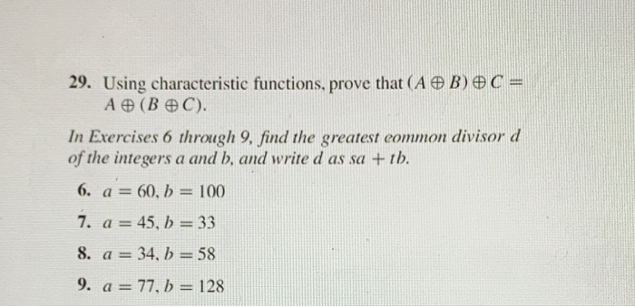 Solved 29. Using Characteristic Functions, Prove That (A А@ | Chegg.com