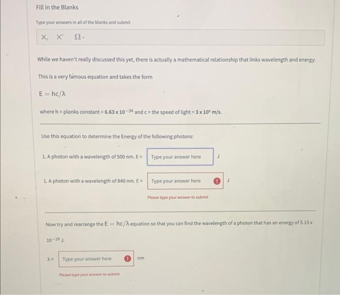 Solved Fill in the Blanks Type your answers in all of the | Chegg.com