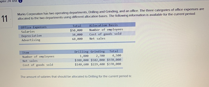 solved-marks-corporation-has-two-operating-departments-chegg