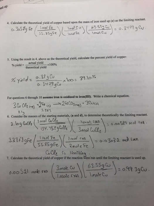 Data Nails before the reaction Nails after the