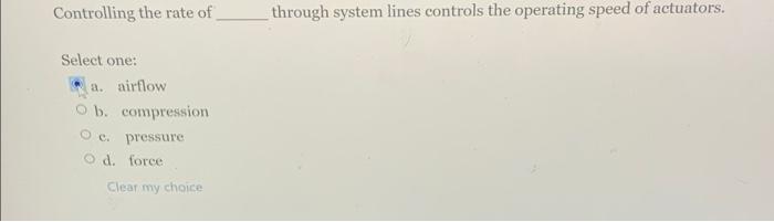 Solved Controlling the rate of through system lines controls | Chegg.com