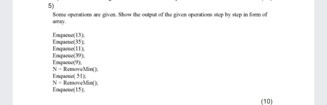 Solved Solve the Question of Data Structure and Algorithms | Chegg.com