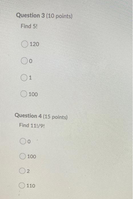 Solved Question 1 (10 points) What is the sample space for | Chegg.com