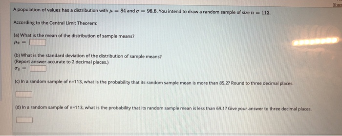 Solved Show A population of values has a distribution with 4 | Chegg.com