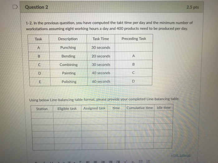 Solved Question 2 2.5 pts 1-2. In the previous question, you | Chegg.com