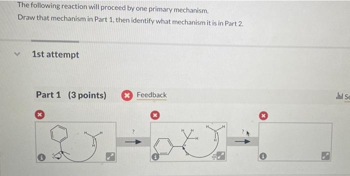 Solved Draw the curved arrow mechanism for the reaction | Chegg.com