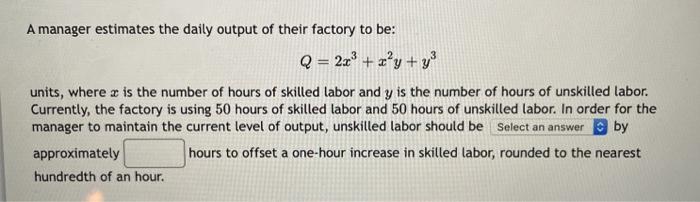 Solved A manager estimates the daily output of their factory | Chegg.com