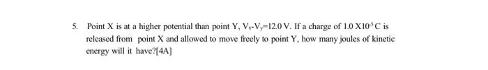 Solved 1. The electric potential difference between two | Chegg.com