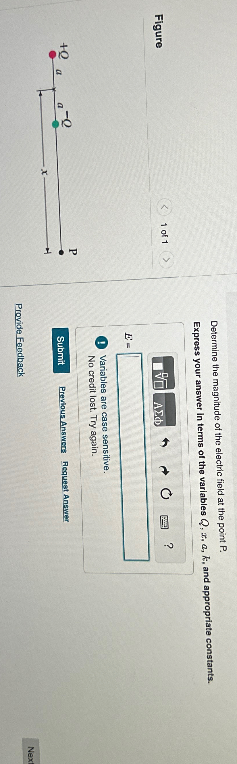 Solved Determine the magnitude of the electric field at the | Chegg.com