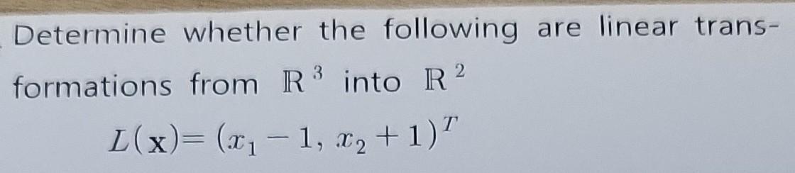 Solved Determine whether the following are linear | Chegg.com
