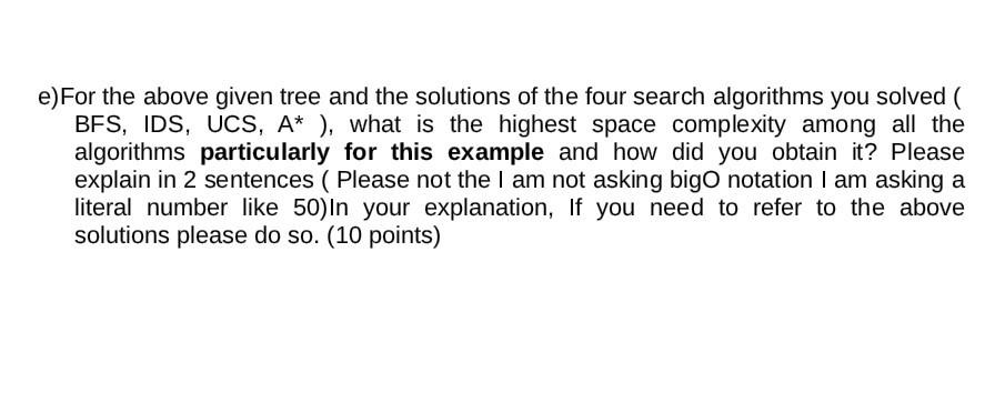 Solved Problem 2. Consider the following search problem as | Chegg.com