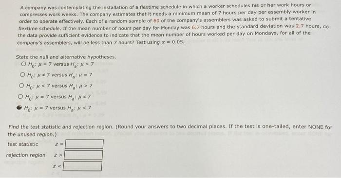 Solved Find The Appropriate Rejection Regions For The | Chegg.com