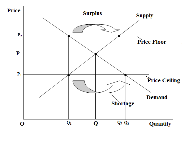 Solved Why Do Price Floors And Price Ceilings Both Reduce The