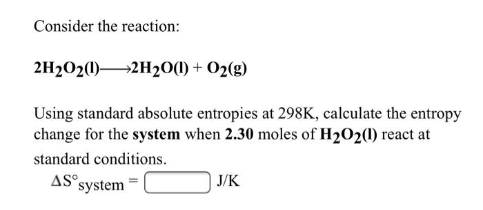 Solved Consider the reaction C2H4 g H2O g CH3CH2OH g Chegg