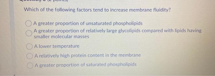 Solved Which of the following factors tend to increase | Chegg.com