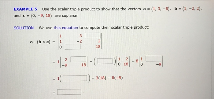 Solved EXAMPLE 5 Use The Scalar Triple Product To Show That | Chegg.com