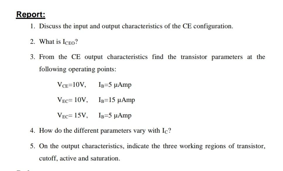 Solved Report: 1. Discuss the input and output | Chegg.com