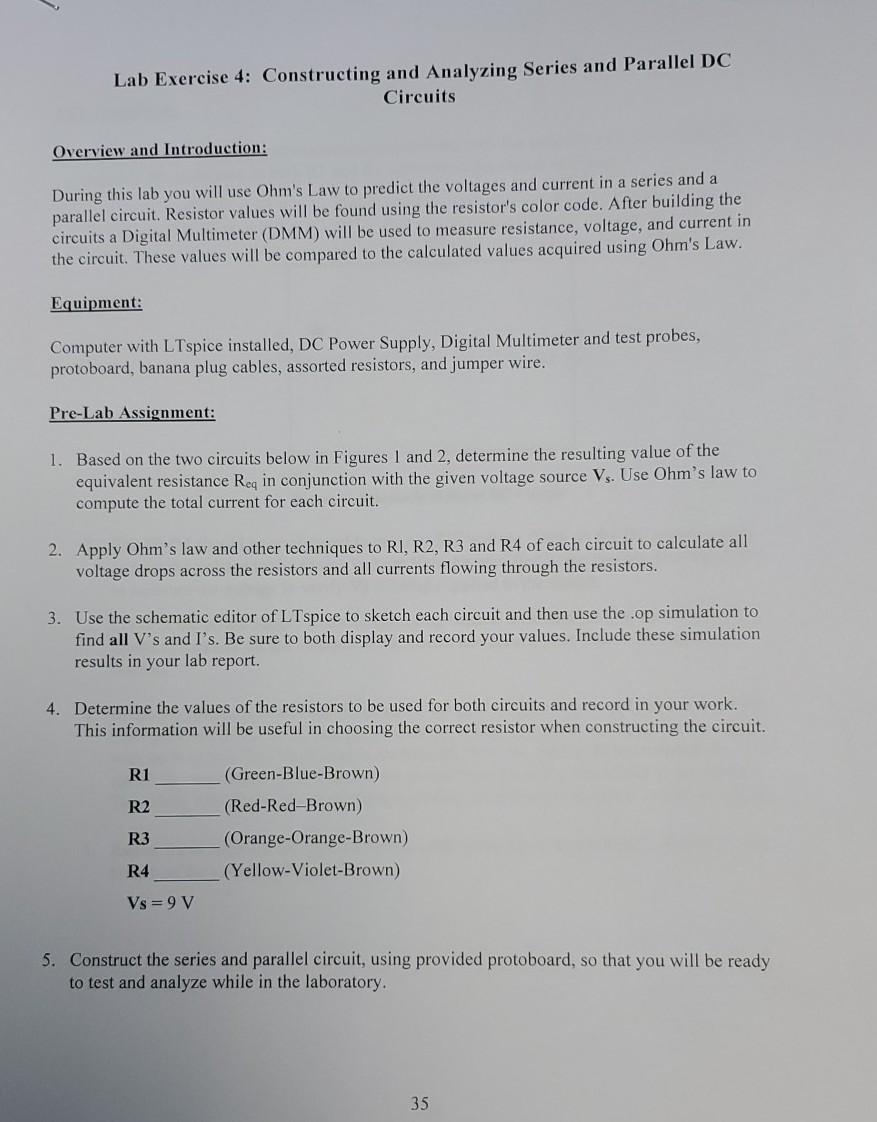 Series And Parallel Dc Circuits Lab Report
