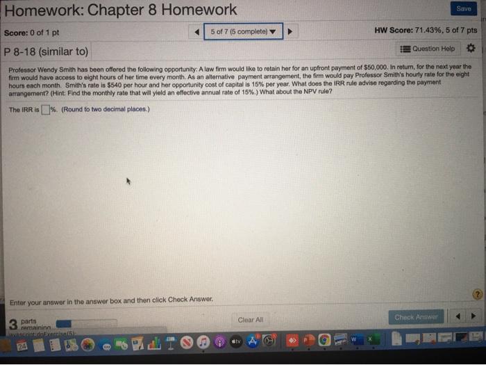 Solved Homework: Chapter 8 Homework Save Score: 0 of 1 pt 5 | Chegg.com