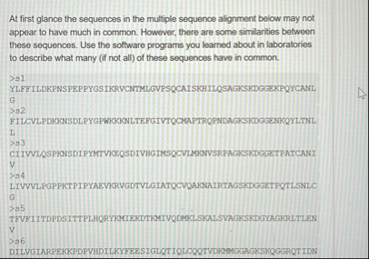 Solved At first glance the sequences in the multiple | Chegg.com