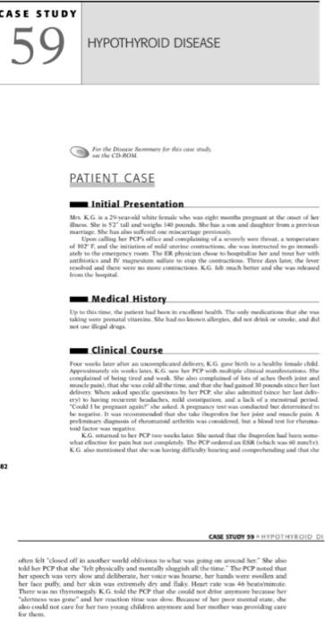 patient case study hypothyroidism